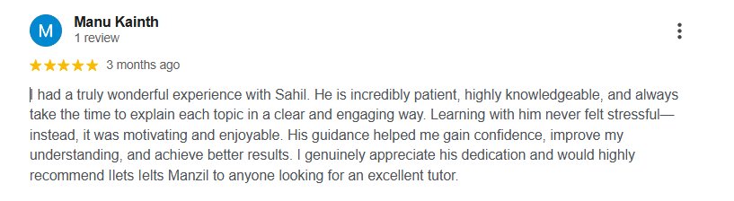 Manu Kainth — Google review