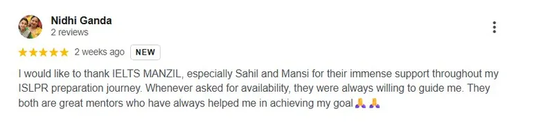 Nidhi Ganda — Google review