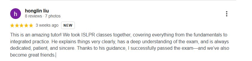 Honglin Liu — Google review