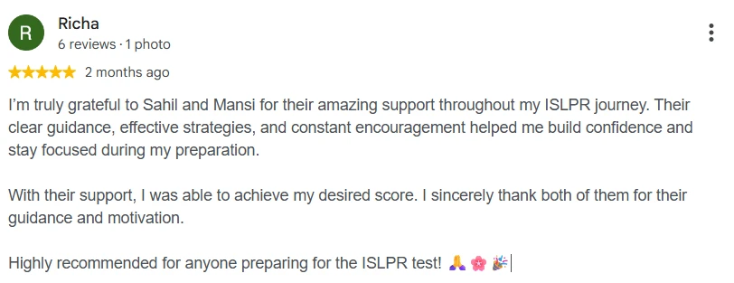 Richa — Google review